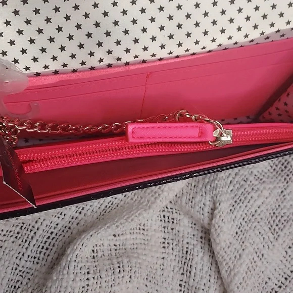 Patent Leather Gold Studded Wallet Clutch w/Removable Card Insert by NOBO - Picture 4 of 8